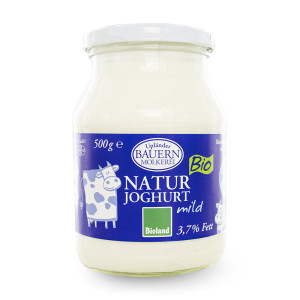 Bio Naturjoghurt mild 3,7% Fett von Upländer Feinkost