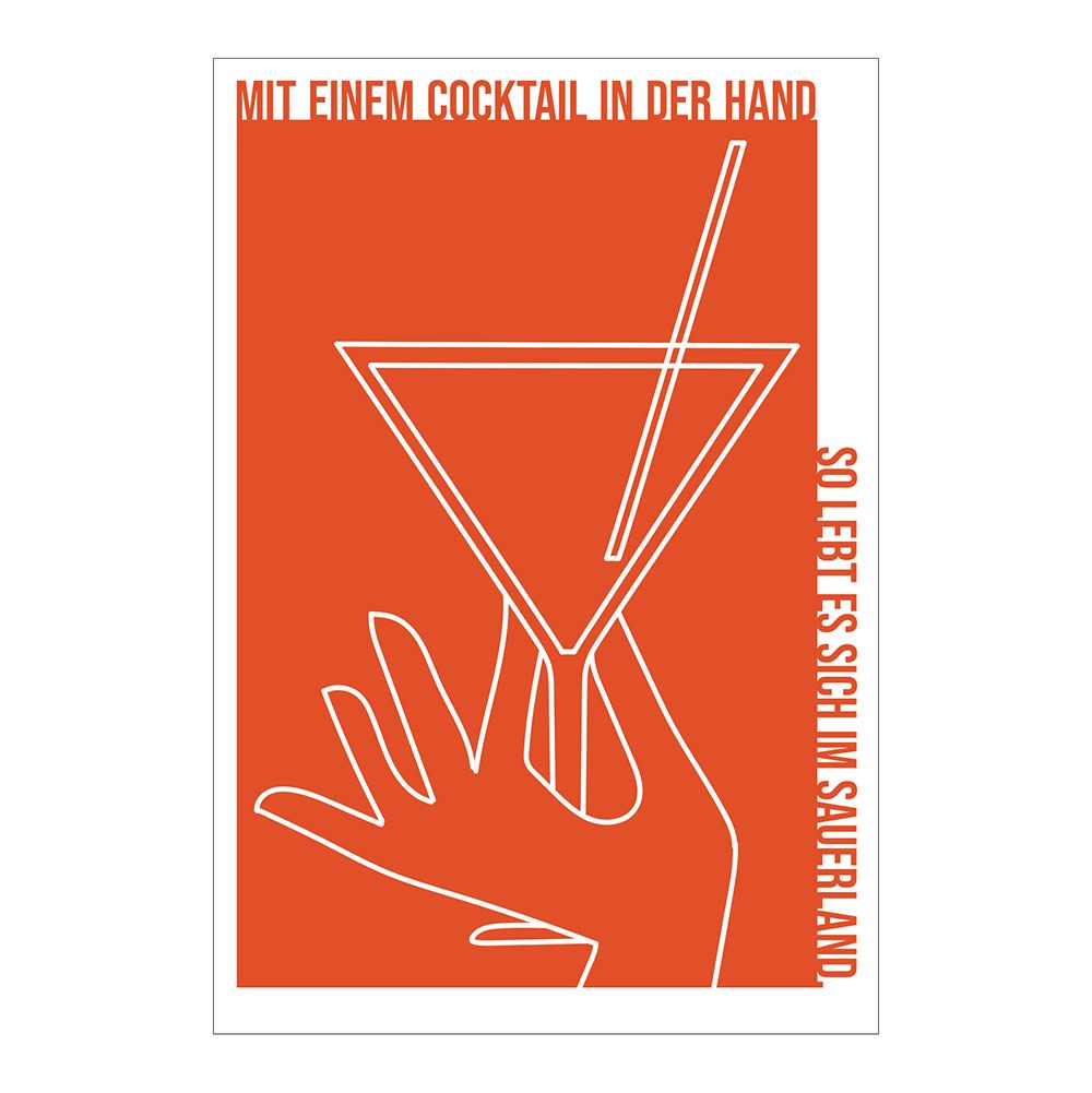 Grußkarte - Cocktail im Sauerland