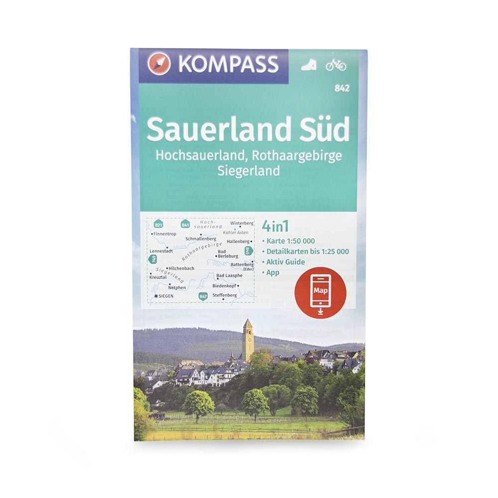 Freizeitkarte Sauerland Süd von der Hofladen Lesestube