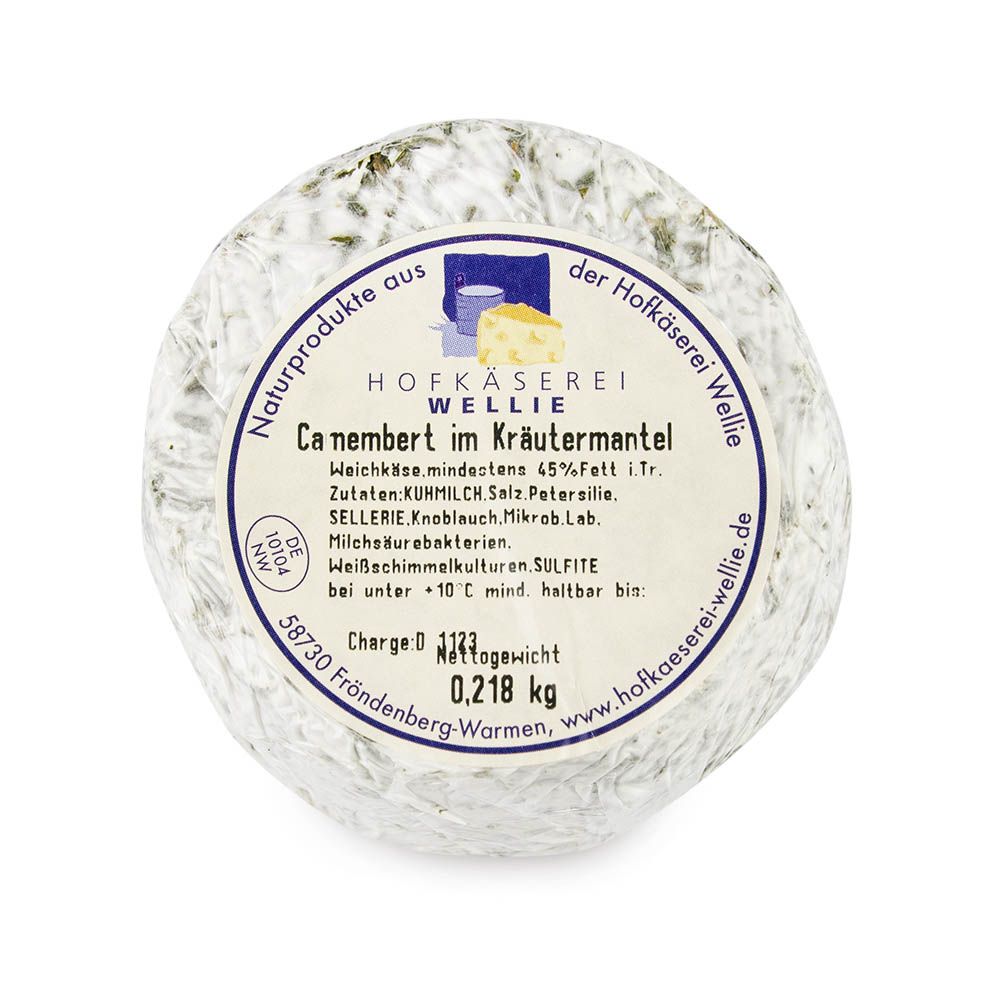 Camembert im Kräutermantel von der Hofkäserei Wellie