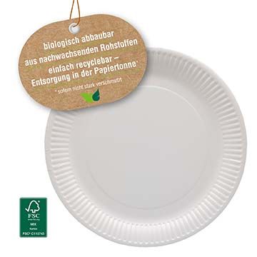 Pappteller von Ökolution im 25er Pack