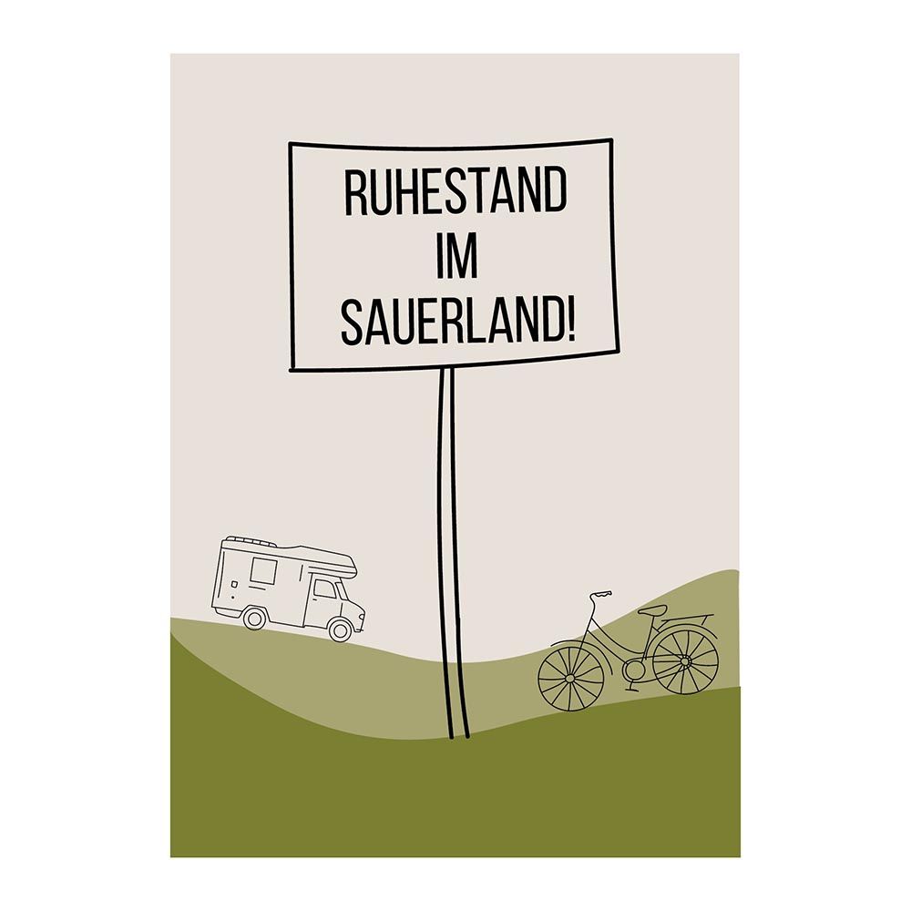 Grußkarte - Ruhestand im Sauerland