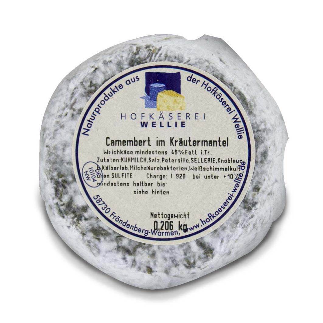 Camembert im Kräutermantel von der Hofkäserei Wellie-zoom