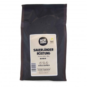 Kaffee Sauerländer Röstung ganze Bohne 500g von unserer Hofmarke
