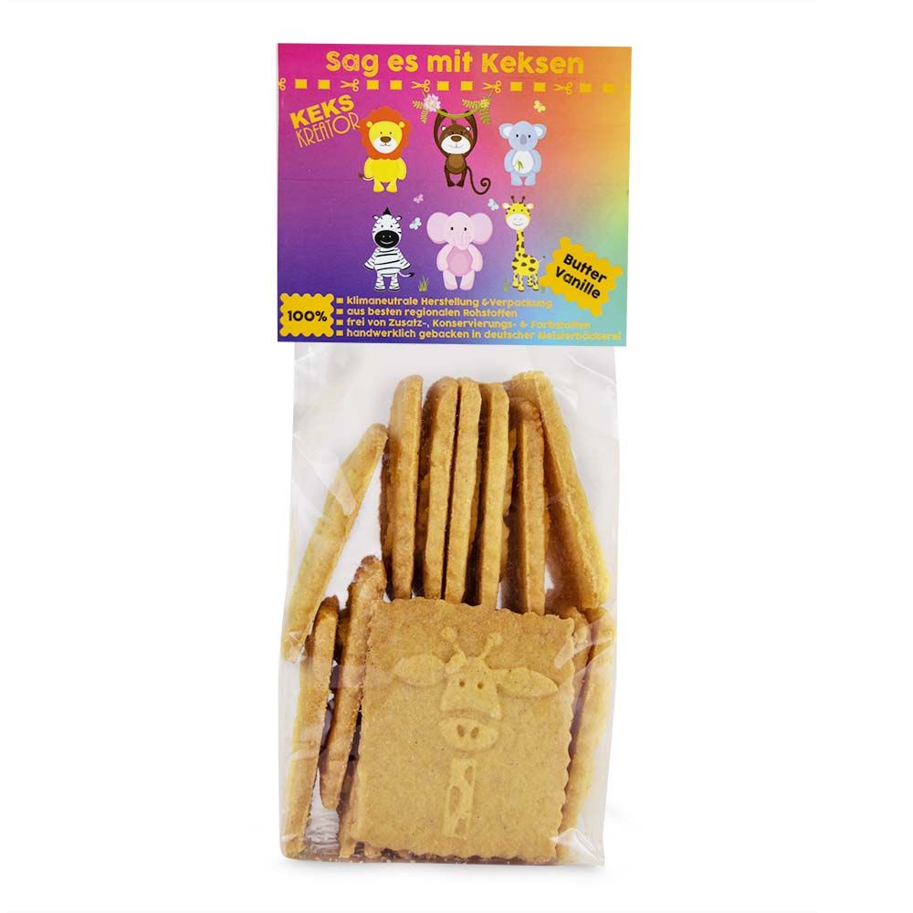 Butter-Vanille-Kekse "Zoo" von Keks Kreator