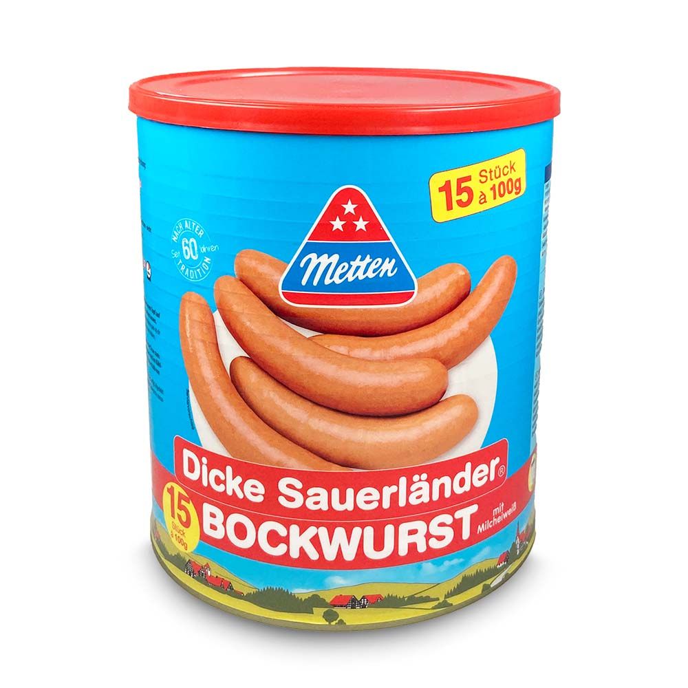 Dicke Sauerländer Bockwurst 15x100g von Metten