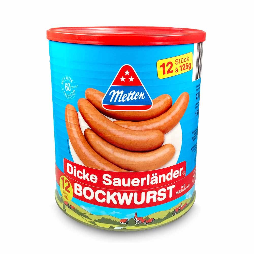 Dicke Sauerländer Bockwurst 12x125g von Metten