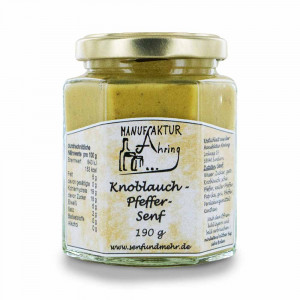 Knoblauch-Pfeffer Senf von der Manufaktur Ahring