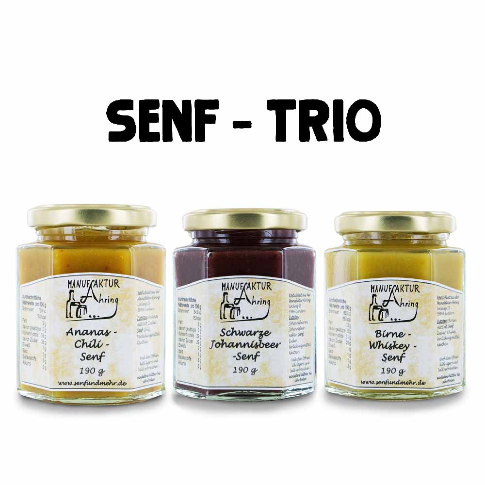 Senf-Trio von der Manufaktur Ahring-zoom