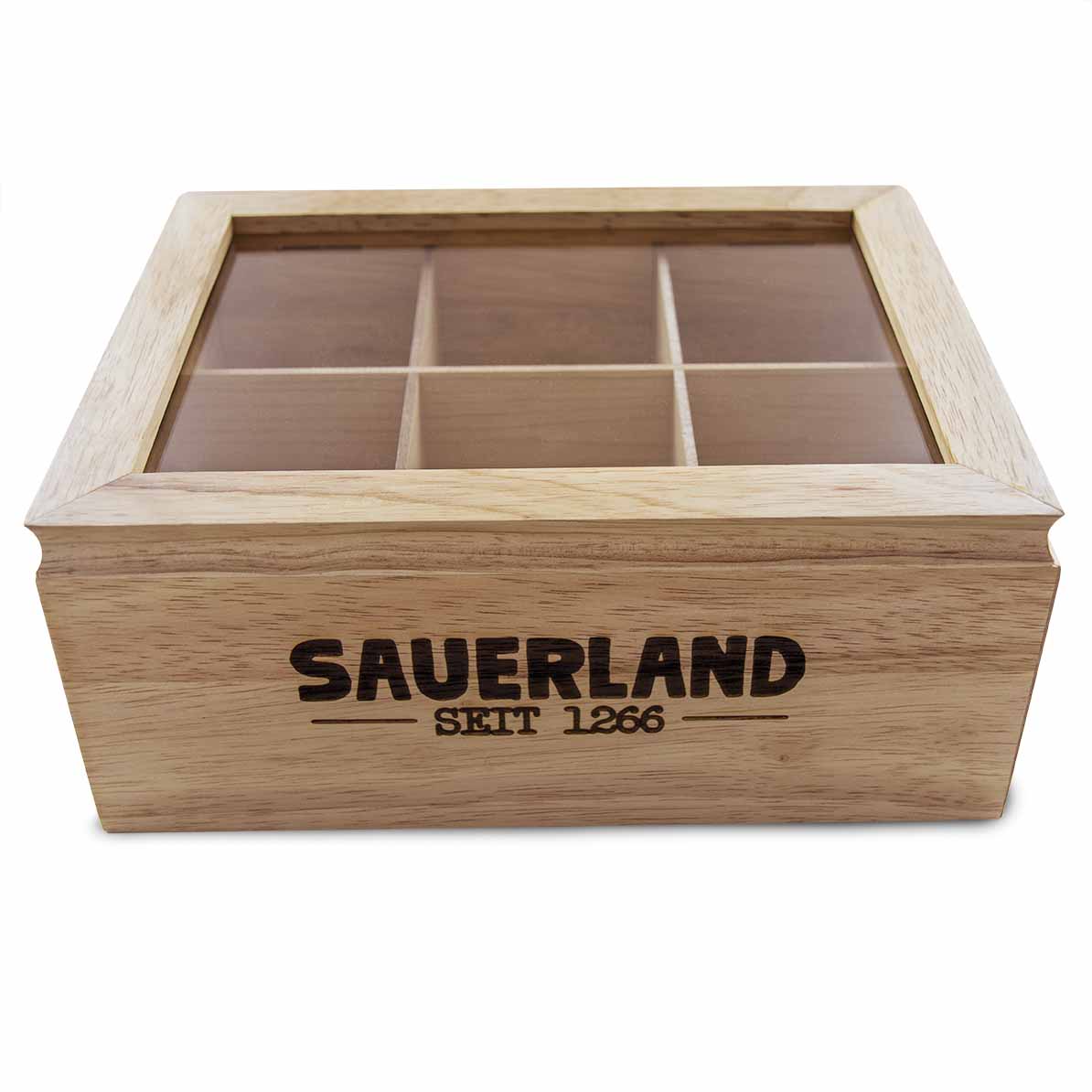 Teebeutelbox aus Holz von unserer Eigenmarke: 1266-Sauerland-zoom