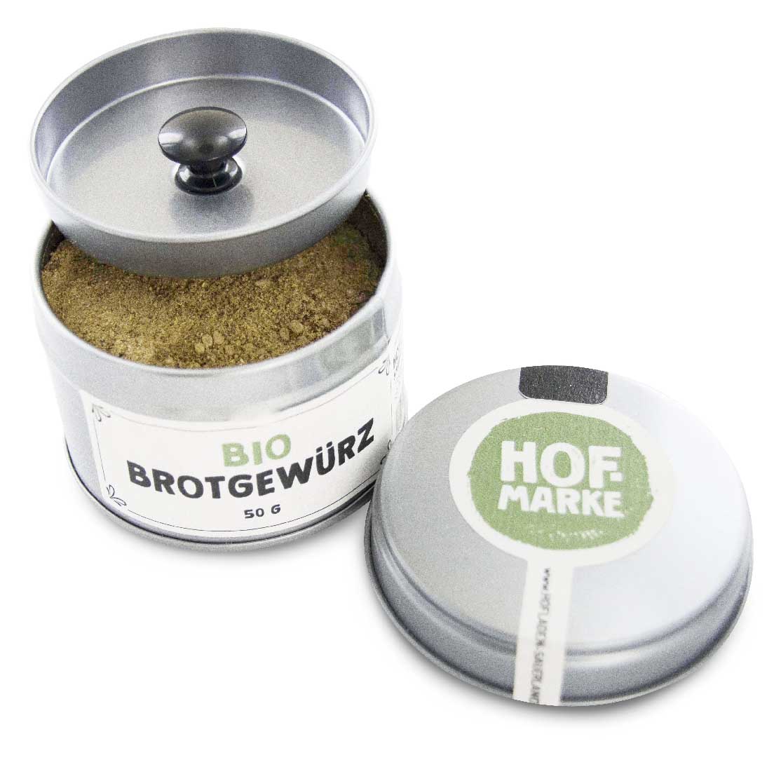 geöffnetes Bio Brotgewürz unserer Hofmarke-zoom