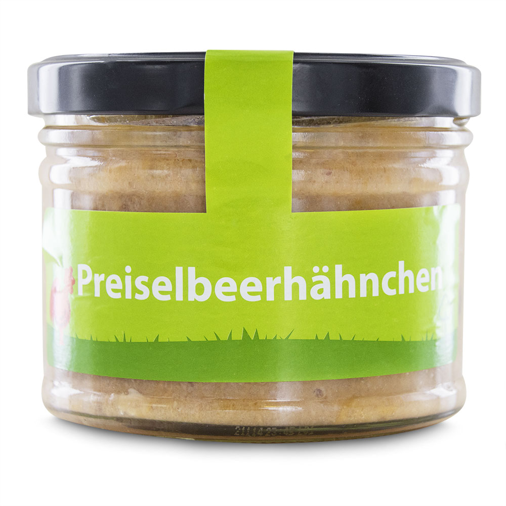 Preiselbeerhähnchen frontal von Ardeyer Landhähnchen-zoom