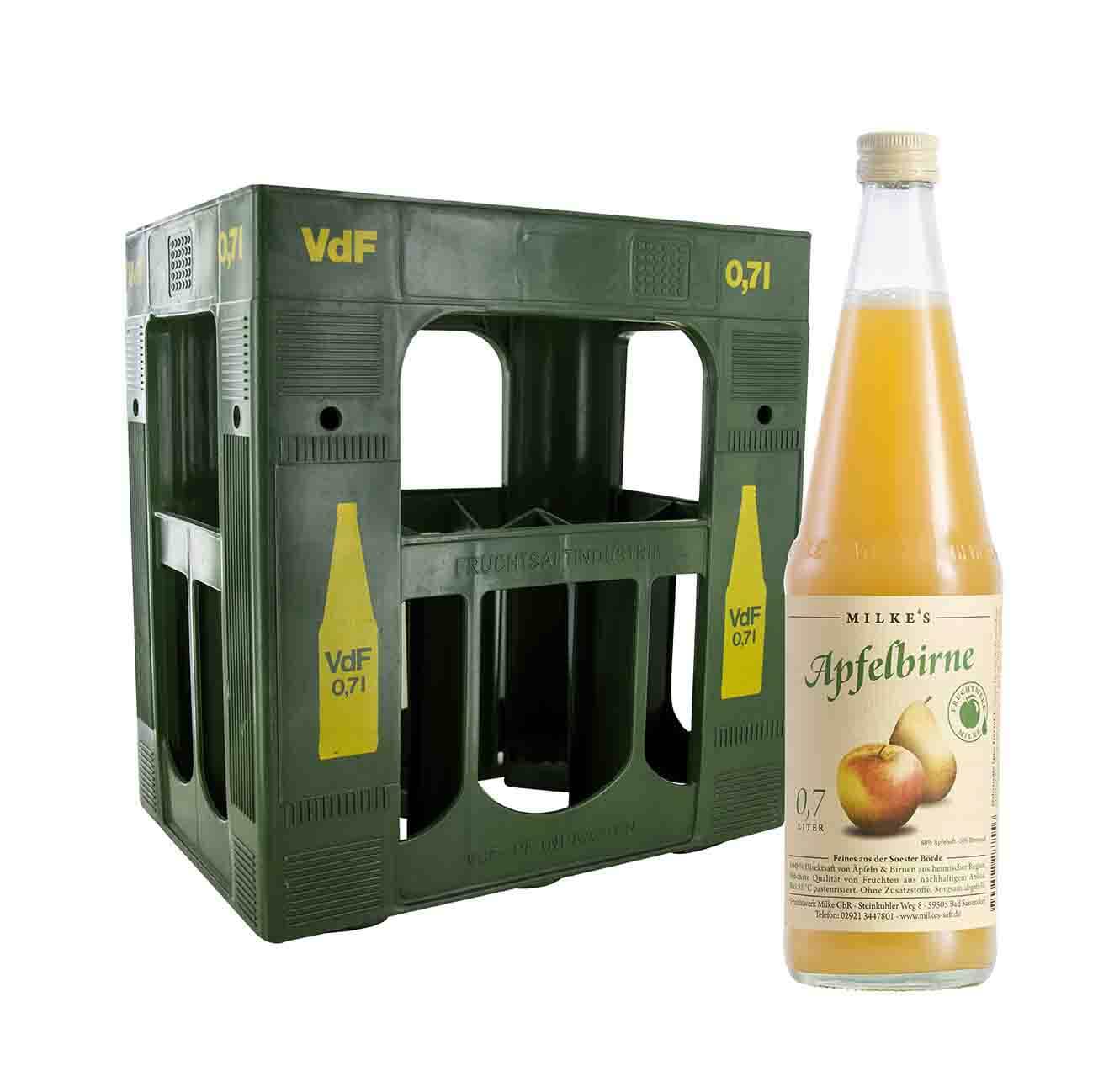 Apfel-Birne Saft 0,7 l in der Kiste von Milke-slides
