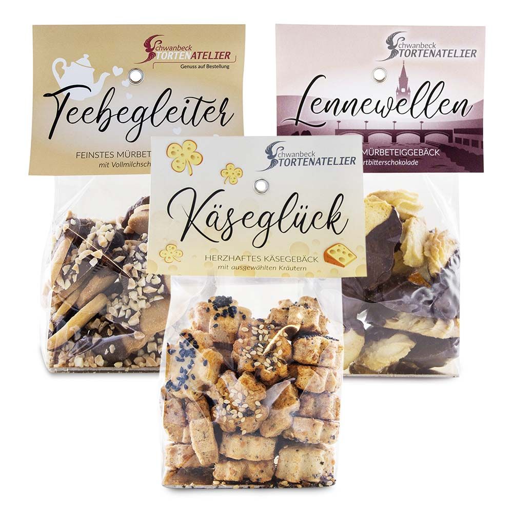 3x Gebäck Sorten vom Tortenatelier Schwanbeck