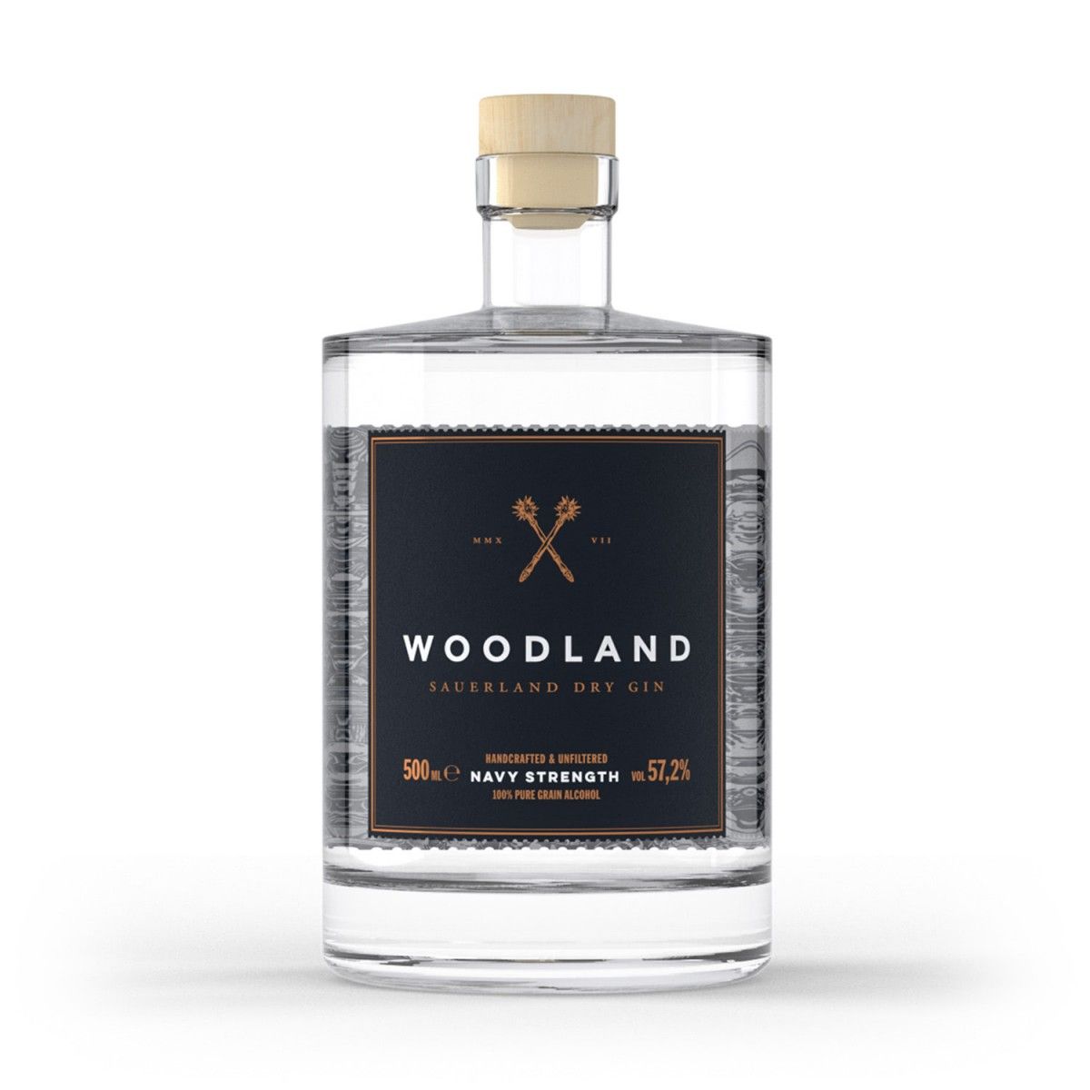 Woodland Navy Strenth Gin in der 0,5l Flasche