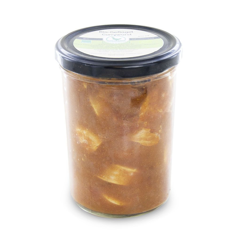 Bio Geflügel Currywurst von Schickermooser Bio-Weidehähnchen